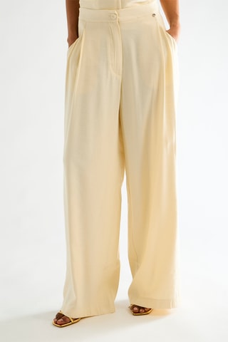 Pantalon taille haute - Ivoire