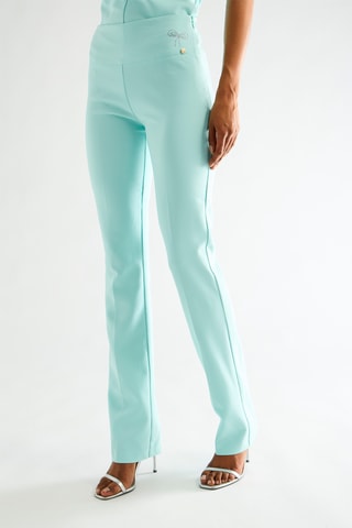 Pantalon taille haute - Vert d'eau