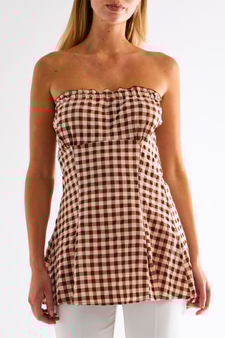 Top bustier - Marron foncé