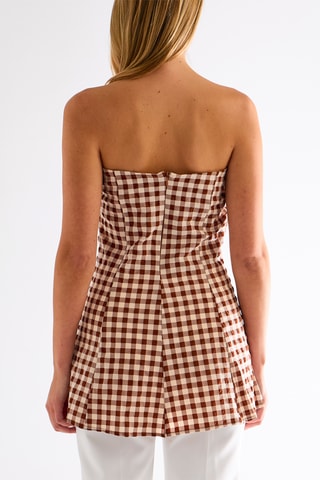 Top bustier - Marron foncé