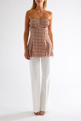 Top bustier - Marron foncé