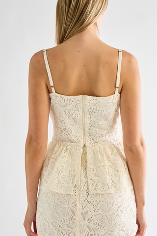 Top en dentelle - Ivoire