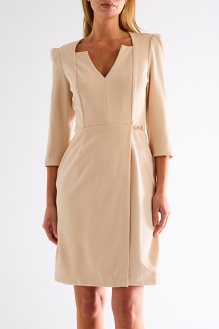 Robe droite - Beige