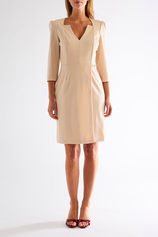 Robe droite - Beige