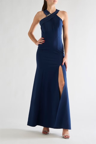 Robe longue - Bleu marine