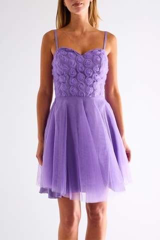 Robe patineuse en tulle - Violet