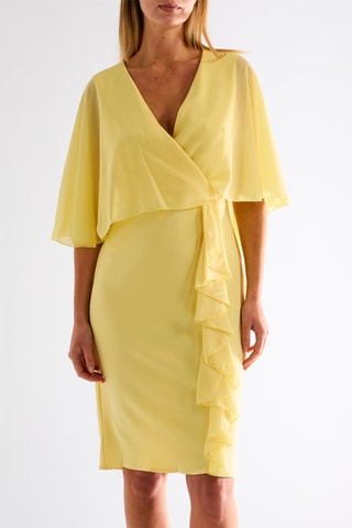 Robe trompe-l'œil - Jaune clair