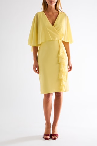Robe trompe-l'œil - Jaune clair