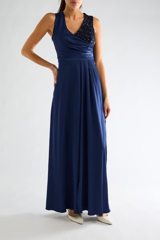 Robe longue - Bleu marine