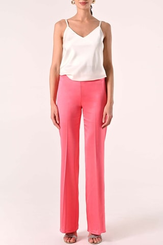 Pantalon taille haute - Rose