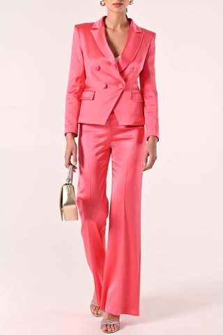 Pantalon taille haute - Rose