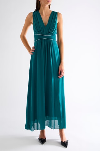 Robe longue - Bleu canard