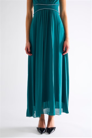 Robe longue - Bleu canard