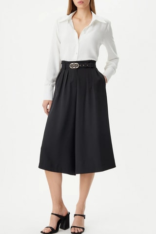 Pantacourt taille haute - Noir