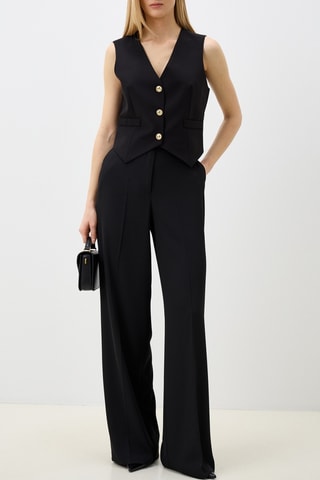 Pantalon taille haute - Noir