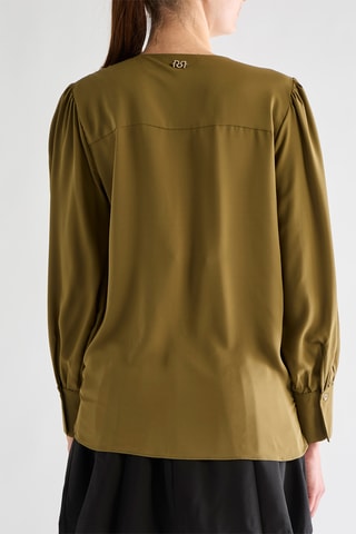 Blouse portefeuille - Kaki