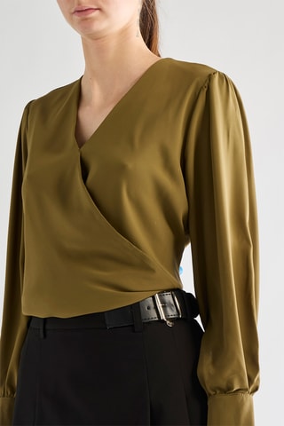 Blouse portefeuille - Kaki