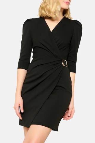 Robe portefeuille - Noir