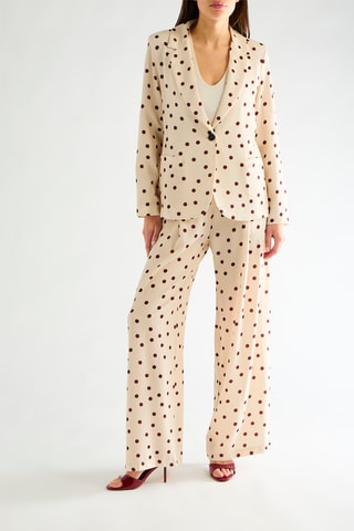 Pantalon taille haute - Ivoire