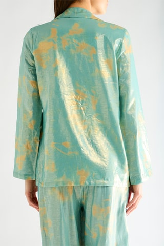 Blazer en lin - Turquoise