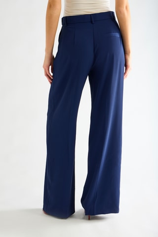 Pantalon taille haute - Bleu marine
