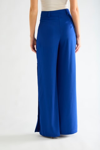 Pantalon taille haute - Bleu roi