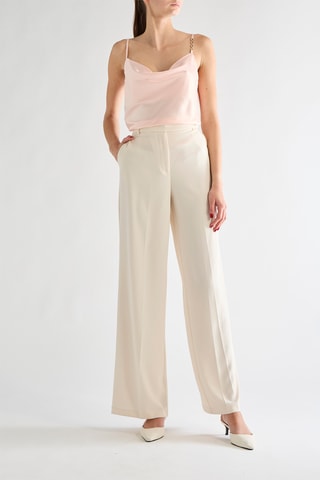 Pantalon taille haute - Blanc
