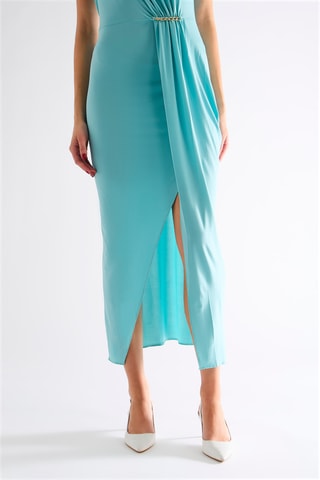 Robe drapée - Tuquoise