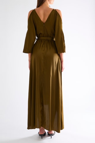 Robe midi - Vert olive