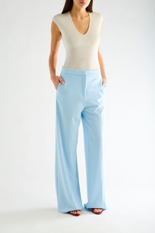 Pantalon taille haute - Ciel