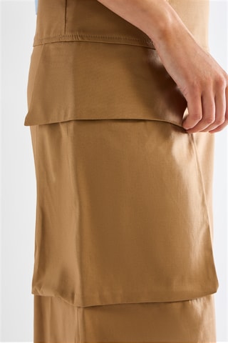 Jupe midi - Beige