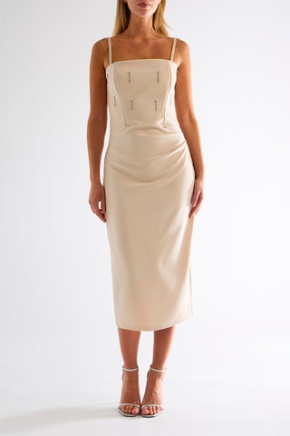 Robe fourreau - Beige