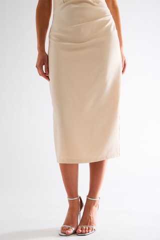 Robe fourreau - Beige