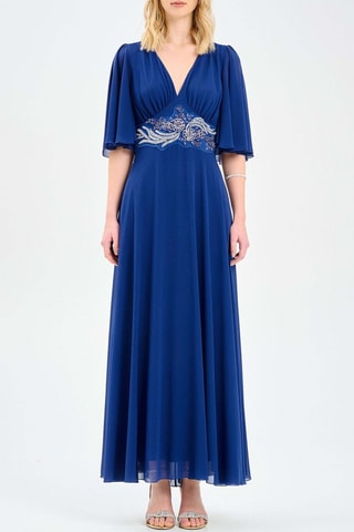 Robe longue - Bleu marine