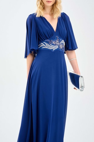 Robe longue - Bleu marine