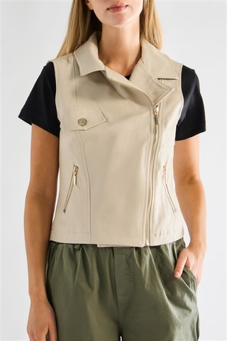 Veste sans manches - Ecru