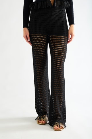 Pantalon taille haute - Noir