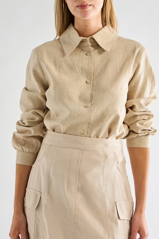 Chemisier en lin - Beige