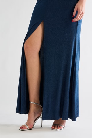 Robe longue - Bleu marine