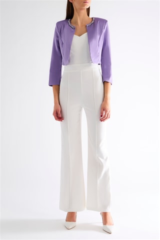 Veste cropped - Violet