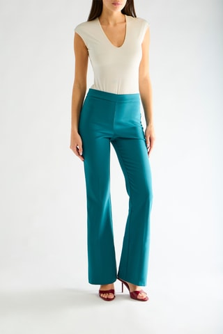 Pantalon taille haute - Vert