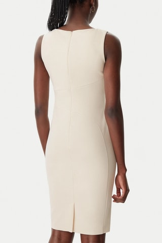 Robe fourreau - Beige