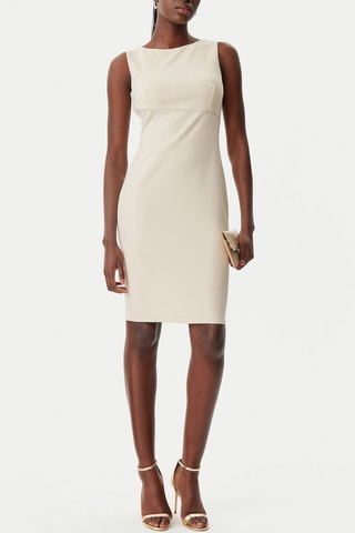 Robe fourreau - Beige