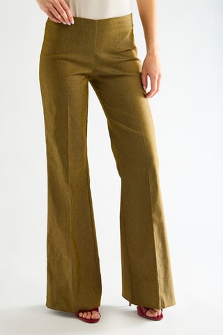 Jean taille haute - Kaki