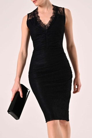 Robe fourreau - Noir