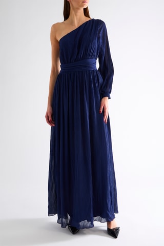 Robe asymétrique - Bleu marine
