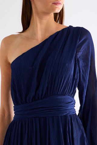 Robe asymétrique - Bleu marine