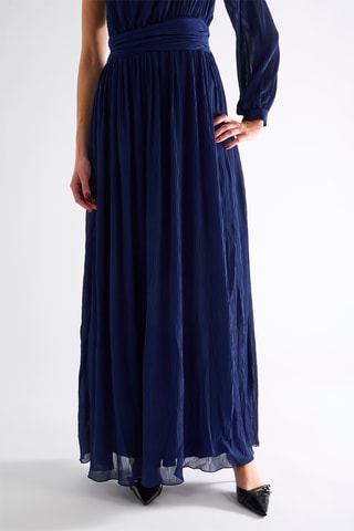 Robe asymétrique - Bleu marine