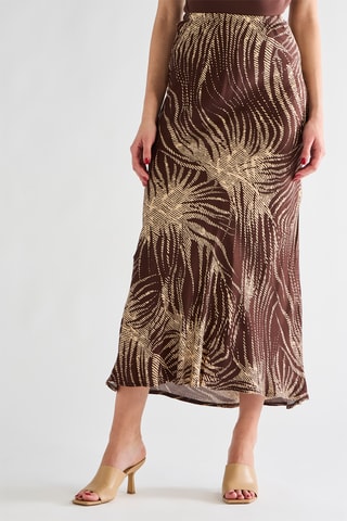 Jupe droite - Marron