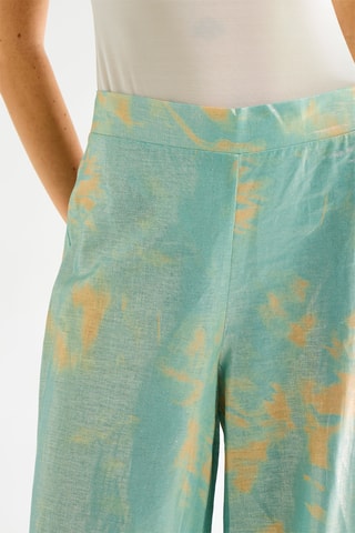 Pantalon tie and dye en lin - Vert d’eau